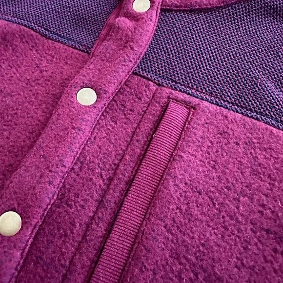 Carbon 2 Cobalt Jacket Shirt Fleece Button Down Maroon Medium Shacket - Picture 12 of 15